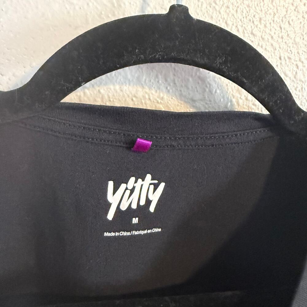 Yitty Black Short Sleeve T-Shirt Women's M - Picture 3 of 4